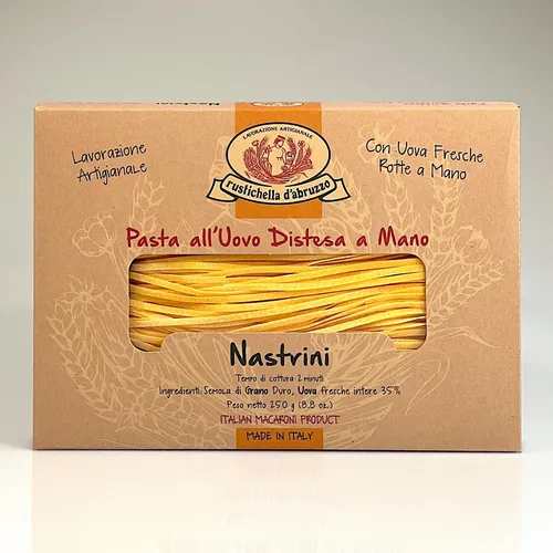 Nastrini all'uovo Distesa a Mano 250 g Eierbandnudeln Rustichella d'Abruzzo