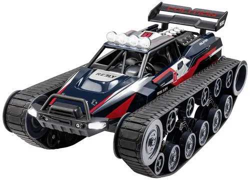 Reely All Terrain Brushed 1:12 Sonderfahrzeug - Elektro Crawler mit Kettenantrieb, 360-Grad-Pirouetten und LED-Beleuchtung für ultimativen Fahrspaß