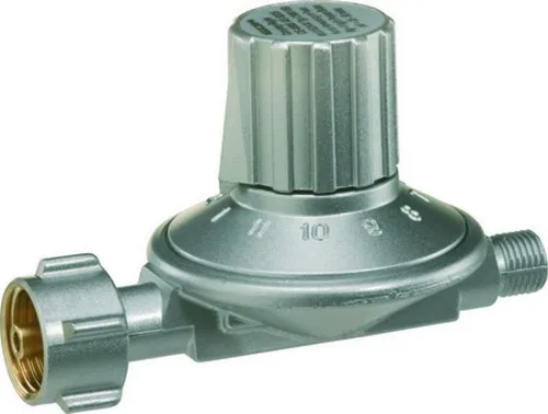 GOK Gasregler EN61V50 25-50mbar - Grillzubehör: Hochwertiger Druckminderer für sicheres Grillen mit konstantem Druck und zuverlässiger Leistung.