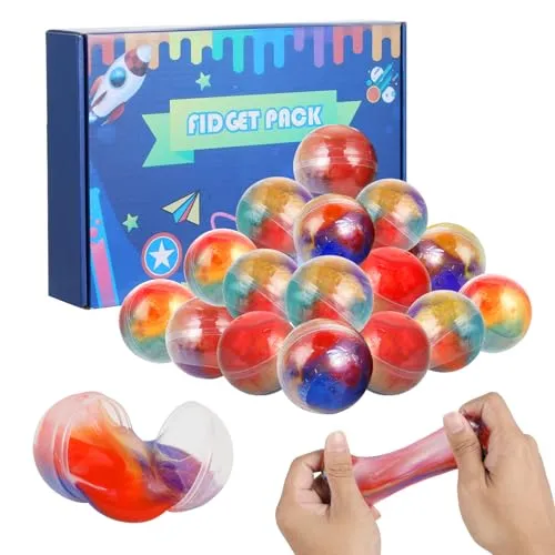 Slime Set, 24er-Pack Schleim Kinder Partygeschenke,Fluffy Slime, schmutzfrei, Nicht klebend, stressabbauend,Schleim Set für Mädchen und Jungen,Kreatives Slime Kinder Mitgebsel für Kindergeburtstag