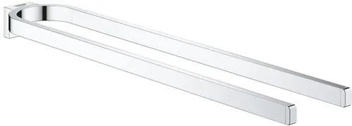 GROHE Handtuchhalter Selection 41059 2-armig chrom - Handtuchhalter für das Badezimmer, aus hochwertigem Messing, bietet eine elegante Lösung zur Aufbewahrung von Handtüchern und spart Platz.