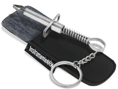 Zeckenpinzette Zeckenzange als Schlüsselanhänger Zeckenentferner mit edlem Aufbewahrungsetui