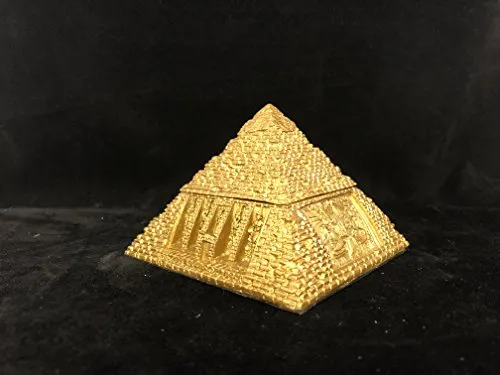 MystiCalls Ägyptische Pyramide Dekofigur in gold von MystiCalls
