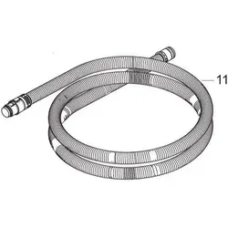 Nilfisk Original 107410298 Schlauch für Trockensauger Select + Elite - Hochwertiger Saugschlauch für Trockensauger, kompatibel mit Select und Elite Modellen, sorgt für optimale Saugleistung und einfache Handhabung.