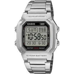 Casio Herrenuhr Digital Edelstahlband W-800HD-1AVEF