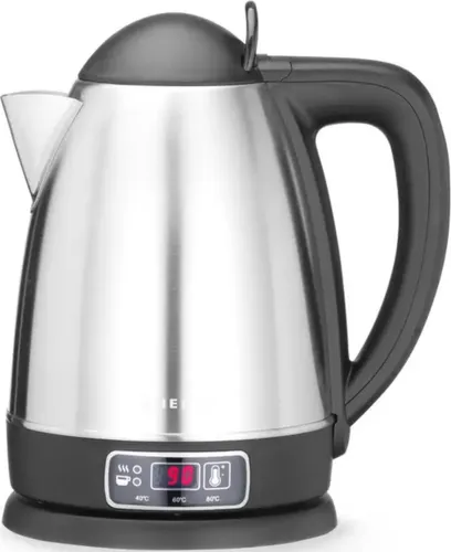 Hendi Wasserkocher 209943, 1,8L, 1800W, Edelstahl - Wasserkocher mit 1,8 Liter Füllmenge und leistungsstarken 1800 Watt. Individuelle Temperatureinstellungen von 40°C bis 100°C für perfekten Genuss.