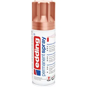 Edding Sprühfarbe 5200 Permanent Spray, 200 ml, kupfer, seidenmatt - Schreibutensilien - Hochwertiger, wasserfester Acryllack für vielseitige Oberflächen wie Holz, Metall und Glas. Schnell trocknend, kratzfest und ideal für kreative Projekte im Innen- und Außenbereich.