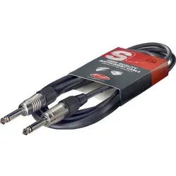 STAGG SGC6 Instrumentenkabel 6m Klinke/Klinke 6,3 mm in schwarz von Stagg