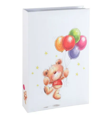 IDEAL TREND Fotoalbum Baby Bear Balloon Fotoalbum für 300 Fotos in 10x15 cm Kinder Memoalbum