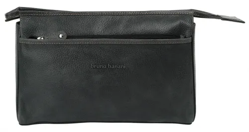 BRUNO BANANI Kulturtasche Echt Leder Herren - Reisetasche aus 100 % echtem Rindleder, leicht und robust, mit cleverer Organisation für perfekte Ordnung – ideal für Reisen und Sportaktivitäten.