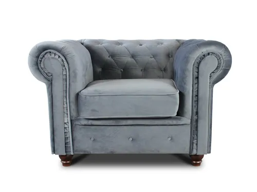 Sofnet Ohrensessel Asti 1, Chesterfield Sessel, Sofagarnitur, Glamour Couch