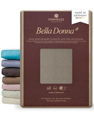 Formesse Spannbettlaken Bella Donna Jersey Alto - Bettlaken für hohe Matratzen bis 45 cm, mit seidiger Haptik und herrlichem Glanz, ideal für Boxspringbetten und Topper