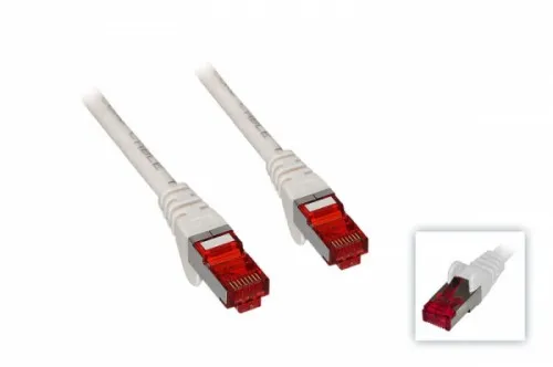 Goobay CAT 6 Patchkabel S/FTP (PiMF), weiß, 10m