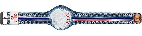 Produktbild OUTOFLINE-MINI-KG Unisex-Digitaluhr Mini Jeans Street Edition Silikon Blau Jeans