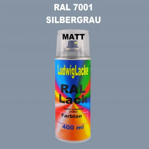 Ral Spraydose MATT 7001 Silbergrau 400ml Buntlack Decolack Farbenspray