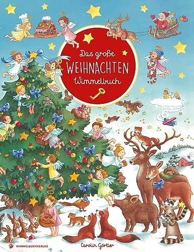Das große Weihnachten Wimmelbuch - Advent & Weihnachten Geschenkbücher, interaktive Entdeckungsreise für Kinder mit liebevollen Illustrationen und vielen festlichen Details.