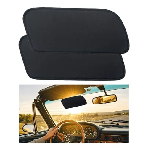 Stück Sonnenschutz Auto für Seitenfenster, Beifahrer-/Fahrerfenster, statisch haftende Sonnenschutzblende, Sonnenschutzverlängerung, abnehmbare Tönung für Autofenster 2