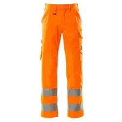 MASCOT® Geraldton Hose mit Knietaschen SAFE LIGHT, hi-vis Orange, Größe 90C46 - Arbeits- & Schutzkleidung mit schmutzabweisender Beschichtung, ergonomischer Passform und Verlängerungsmöglichkeit um 3 cm für optimalen Tragekomfort bei der Arbeit.