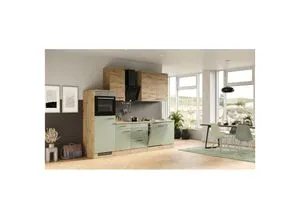 Flex-Well Cara Küchenzeile Edelstahl G-280-2315-017 - Moderne Küchenzeile mit Edelstahl-Optik, optimal für individuelle Raumgestaltungen und platzsparende Lösungen.