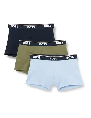 BOSS Trunk 3P Power 10276514 01 – Herren Unterwäsche Set - Hochwertiges 3er-Pack Herren Unterwäsche aus 95% Baumwolle und 5% Elastan, ideal für optimalen Tragekomfort und perfekte Passform.