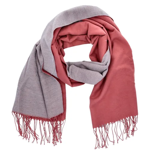 Antonio Damen Schal soft Cashmera  lachs/grau