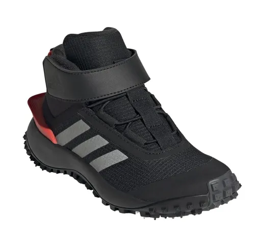 adidas Fortatrail Trailrunning-Laufschuhe Kinder IG7263 - core black silver met. bright red 38 2 3, warm und robust für kaltes Wetter, optimaler Grip auf rutschigem Untergrund