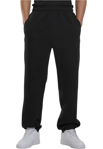 Urban Classics Fluffy Sweatpants Black, 5XL - Wanderhosen aus weichem Material, perfekt für Sport oder Entspannung. Elastischer Bund und seitliche Taschen bieten optimalen Komfort und praktische Aufbewahrung.