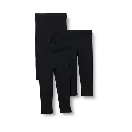 Amazon Essentials Mädchen Leggings, 3er-Pack, Schwarz, 3 Jahre