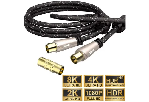 HAMA Antennen-Kabel (122426) in braun von Hama