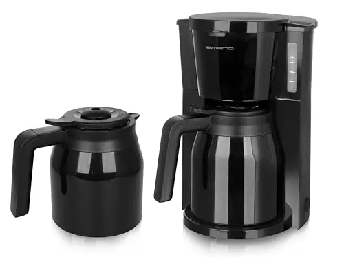 Emerio Filterkaffeemaschine mit 2 Thermokannen, 900 W