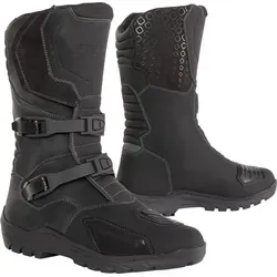 Büse Adventurestiefel schwarz 46 EU - Motorradstiefel mit antistatischer, öl- und benzinbeständiger Sohle, ideal für Abenteuerfahrten und extremen Bedingungen.