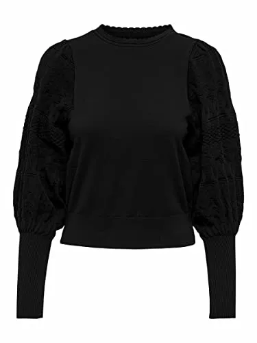 ONLY Female Strickpullover ONLMELITA - Klassischer, normal geschnittener Pullover aus 100% Polyester, ideal für lässige Outfits und angenehmen Tragekomfort.
