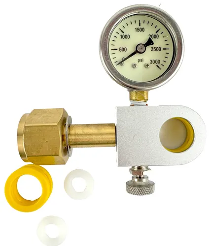 Umfülladapter DUO für CO2-Gaszylinder von Sodastream - Praktischer Umfülladapter, 48 mm lang, ideal für den einfachen Austausch von CO2-Gaszylindern. Perfekt geeignet für Trinkwassersprudler und sorgt für eine mühelose Handhabung.