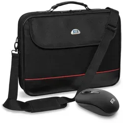 PEDEA Laptoptasche TRENDLINE 15,6 Zoll mit Funkmaus in schwarz von PEDEA