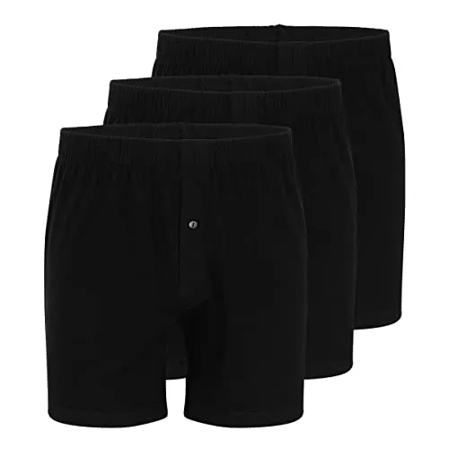 Almonu - Organic Cotton - Boxershorts - 3er Pack (M Schwarz)
