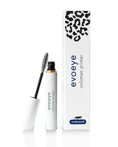 EVOBEAUTÉ evoeye Volumen Primer 5 ml I Mascara-Base für Styling, Volumen und längeren Halt der Wimperntusche I Augen Make-up für Wimpern & Augenbrauen