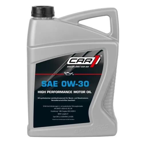  CAR1 - Motorenöl RS 0W-30 5L 7,28 EUR/l