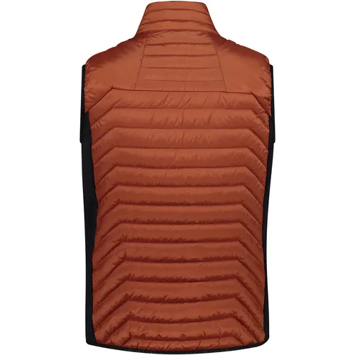 CMP Herren Hybrid Weste Größe L - Orange - Kunstfaserwesten, leichte und vielseitige Hybrid-Weste für Outdoor-Abenteuer mit optimaler Wärmeisolierung