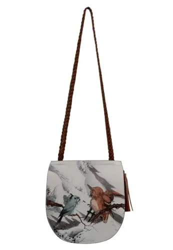 DOGO Vegane Damen Schultertaschen Umhängetaschen Ivy Bag - Chatting on a Branch