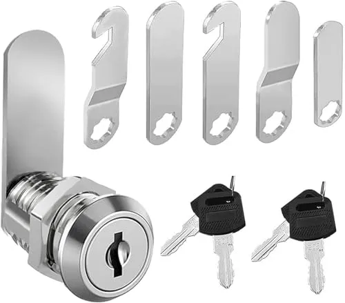 qingmeng Briefkastenschloss 20mm mit 5 verschiedenen Schlossplatten,Briefkastenschloss 4 schlüssel,Briefkasten schloß,Briefkastenschlösser,Schloss Briefkasten für Schranktüren,Möbel