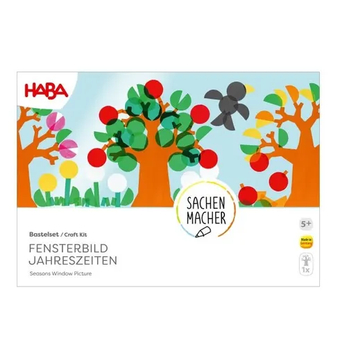 HABA SACHENMACHER FENSTERBILD JAHRESZEITEN BASTELSET NEU OVP