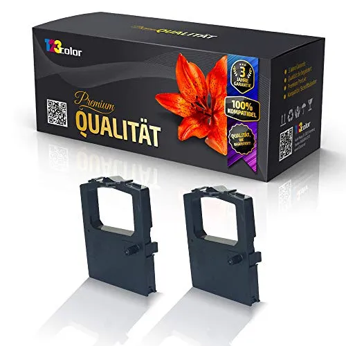 123Color 2X Alternative Farbbänder 3 Mio. Zeichen kompatibel für Oki Microline 320 Series 320 Turbo D 320 Turbo N 321 Turbo D 321 Turbo N 3320 eco 3321 3321 eco 52102001 Nylonband 3.000.000 Zeichen P