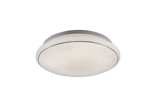 Licht-Erlebnisse Deckenleuchte DORNIS, LED fest integriert, LED dimmbar Ø 44 cm Weiß rund 3000-5000 K warmweiß 4000 lm Modern