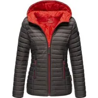 MARIKOO Damen Steppjacke B857 - Übergangsjacke mit Kapuze - Funktionsjacken, hochwertige Verarbeitung und angenehmes Material, ideal für den Frühling mit praktischen Reißverschlusstaschen.