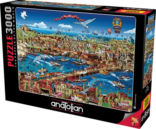 ANATOLISCHES Puzzle Istanbul 1895, 3000 Teile - Klassisches Puzzle mit 3000 Teilen, inkl. praktischem Ständer und dem einzigartigen Service für fehlende Teile vom Hersteller PERRE - ANATOLIAN.