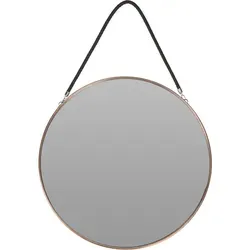 Deko-Spiegel mit Goldenem Rahmen, Ø 38 cm - Eleganter Deko-Spiegel mit goldenem Rahmen für stilvolle Wanddekoration. Ideal für Flure, Wohnzimmer oder Schlafzimmer und schafft ein harmonisches Ambiente.