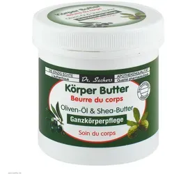Olivenöl & Sheabutter Körperbutter 250 ml - Ganzkörperpflege mit nährendem Olivenöl und feuchtigkeitsspendender Sheabutter für zarte, geschmeidige Haut.