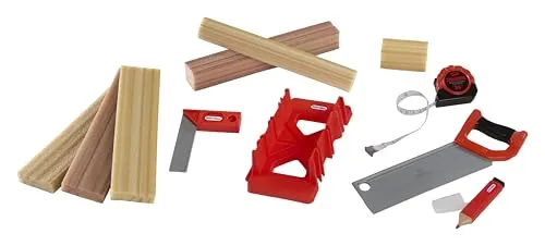 Little Tikes Creative Construction Measure & Cut Set - Rollenspiel-Bauset für Kinder ab 3 Jahren, fördert praktische Fähigkeiten mit realistischen Werkzeugen und Schaumstoff-Holz für kreatives Spielen.