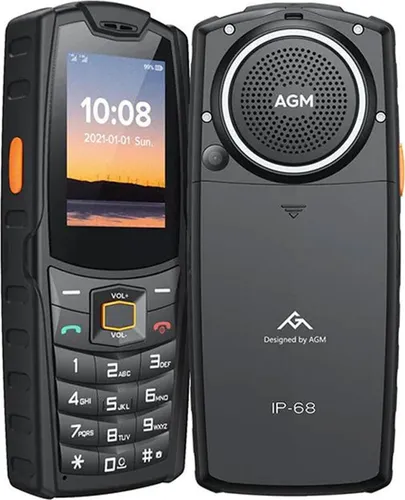 AGM M6 Schwarz Handy (Outdoor) - Robustes Outdoor-Handy mit stoßfestem Design, ideal für Abenteuer und extreme Bedingungen.