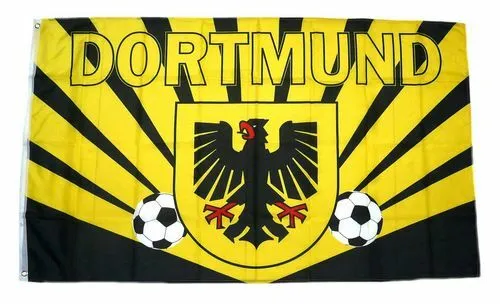 Fahne / Flagge Dortmund Wappen Fan 90 x 150 cm